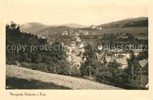 AK / Ansichtskarte Wernigerode Hasserode Panorama Wernigerode Hasserode