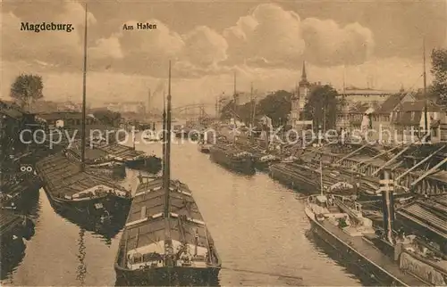 AK / Ansichtskarte Magdeburg Hafen Magdeburg