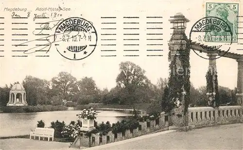AK / Ansichtskarte Magdeburg Adolf Mittag See Magdeburg