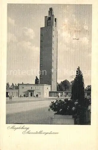 AK / Ansichtskarte Magdeburg Ausstellungsturm Magdeburg