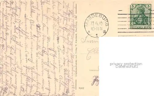 AK / Ansichtskarte Magdeburg Breitr Weg Dom Theater Kaiser Wilhelm Platz  Magdeburg