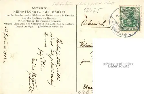 AK / Ansichtskarte Bautzen Schlossturm Bautzen