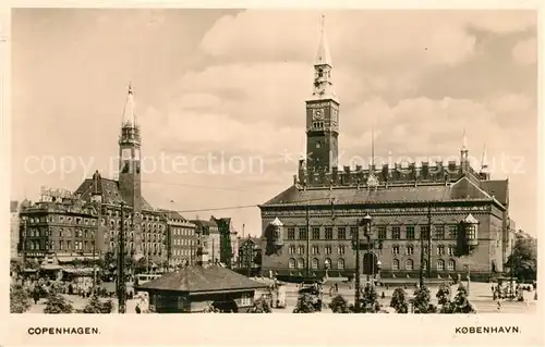 AK / Ansichtskarte Copenhagen__Kobenhavn Rathausplatz Copenhagen__Kobenhavn