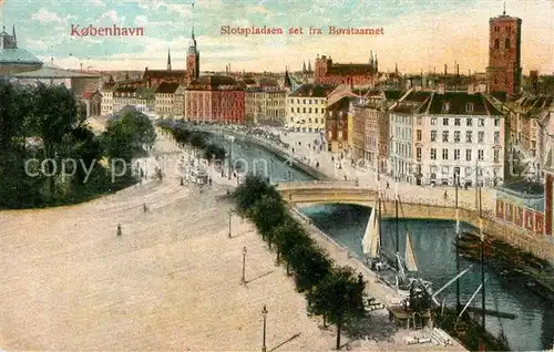 AK / Ansichtskarte Kobenhavn Slotspladsen Borstaarnet Kobenhavn
