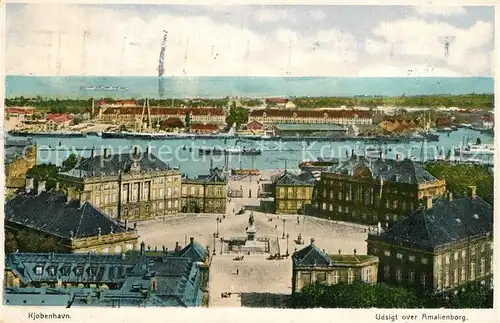 AK / Ansichtskarte Kobenhavn Amalienborg Hafen Kobenhavn