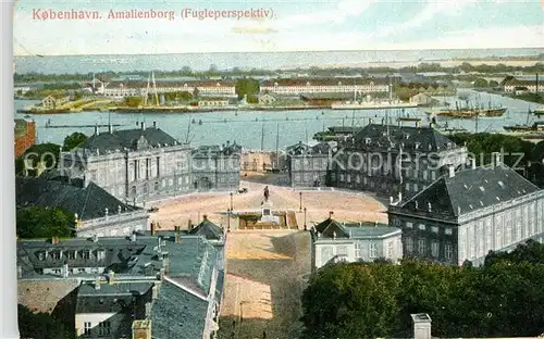 AK / Ansichtskarte Kobenhavn Amalienborg Fliegeraufnahme Kobenhavn