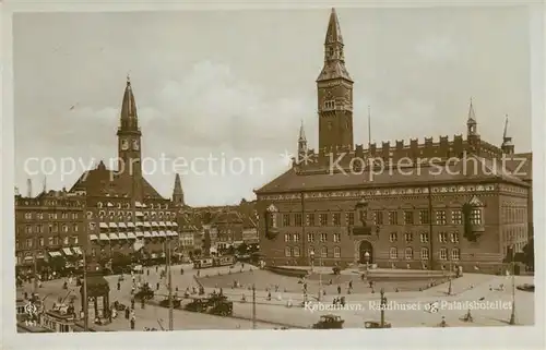 AK / Ansichtskarte Kobenhavn Raadhust Paladshotellet Kobenhavn