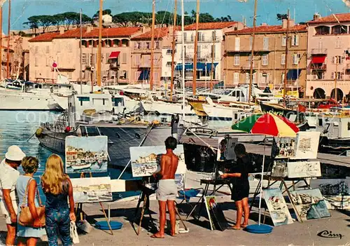 AK / Ansichtskarte Saint_Tropez_Var Un coin du Port de Plaisance Saint_Tropez_Var