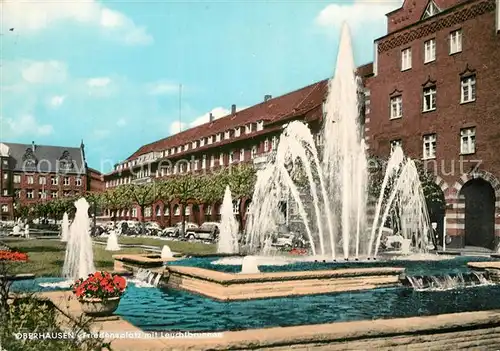 AK / Ansichtskarte Oberhausen Friedensplatz mit Leuchtbrunnen Oberhausen