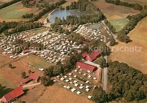 AK / Ansichtskarte Ladbergen am Waldsee Fliegeraufnahme Ladbergen