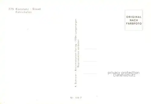 AK / Ansichtskarte Staad_Konstanz Faehrhafen Staad_Konstanz