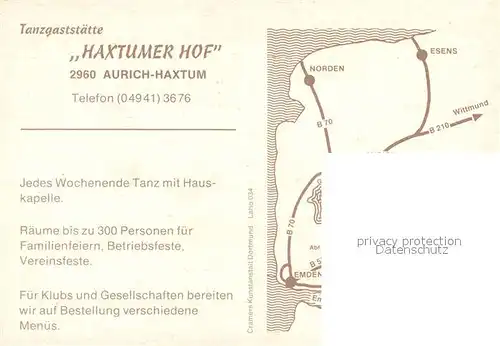 AK / Ansichtskarte Haxtum_Ostfriesland Gaststaette Haxtumer Hof Bar Tanzsaal Gaststube Haxtum_Ostfriesland