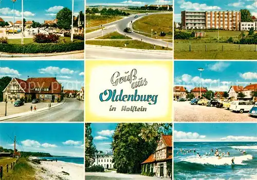 AK / Ansichtskarte Oldenburg_Holstein Teilansichten Strand Badespass Oldenburg_Holstein