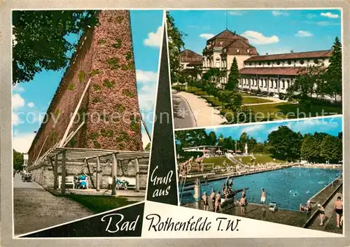 AK / Ansichtskarte Bad_Rothenfelde Gradierwerk Kurpark Schwimmbad Bad_Rothenfelde