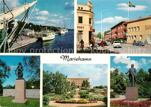AK / Ansichtskarte Mariehamn Vaesterhamn Torgatan Mannen Park Stadshuset Mariehamn