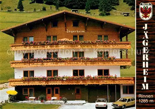 AK / Ansichtskarte Rinnen_Tirol Pension Jaegerheim Rinnen Tirol