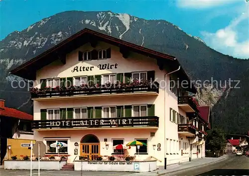 AK / Ansichtskarte Farchant Hotel Alter Wirt Farchant