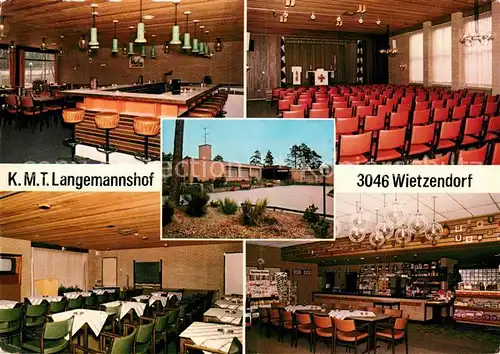 AK / Ansichtskarte Wietzendorf KMT Langemannshof Bar Gastraeume Theatersaal Wietzendorf