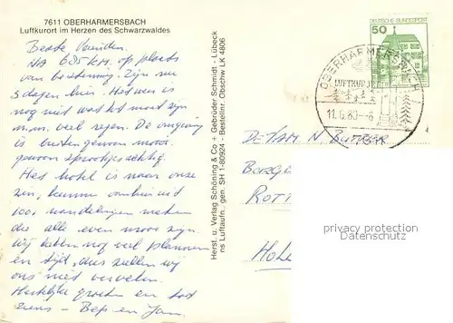 AK / Ansichtskarte Oberharmersbach Fliegeraufnahme Oberharmersbach