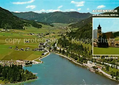 AK / Ansichtskarte Achenkirch Fliegeraufnahme mit Achensee Achenkirch