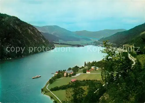 AK / Ansichtskarte Achensee Fliegeraufnahme mit Hotel Achenseehof Achensee