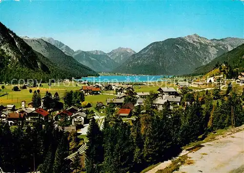 AK / Ansichtskarte Maurach_Achensee gegen Pertisau und Karwendel Maurach Achensee