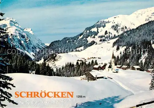 AK / Ansichtskarte Schroecken_Vorarlberg Bregenzerwald Kuenzelspitze Heiterberg  Schroecken Vorarlberg