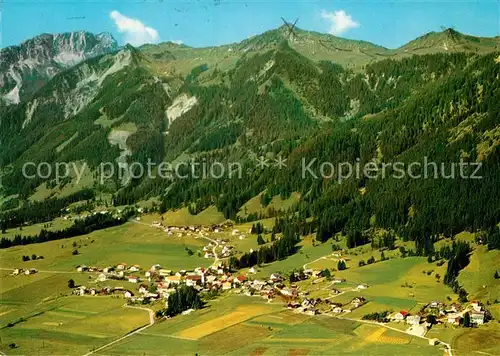 AK / Ansichtskarte Waengle Fliegeraufnahme bei Reutte mit Gaichtspitze Hahnenklamm Titzl Waengle