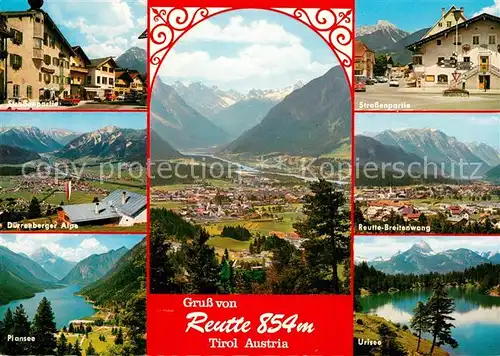 AK / Ansichtskarte Reutte_Tirol Fliegeraufnahme Duerenberger Alpe Plansee Urisee Breitenwang Reutte Tirol