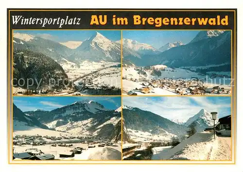 AK / Ansichtskarte Au_Bregenzerwald Fliegeraufnahmen Au_Bregenzerwald