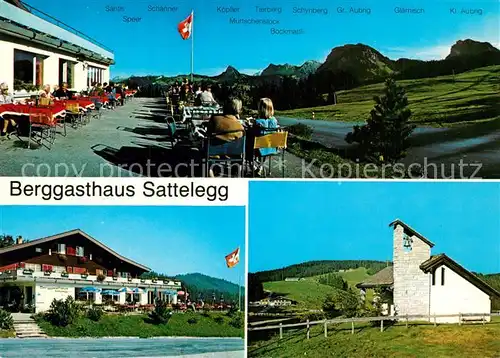 AK / Ansichtskarte Willerzell Berggasthaus Sattelegg Sonnenterrasse Alpen Willerzell