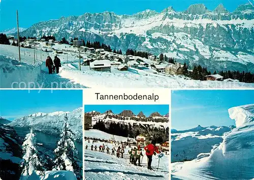 AK / Ansichtskarte Tannenbodenalp Wintersportplatz Flumserberge Churfirsten Appenzeller Alpen Tannenbodenalp