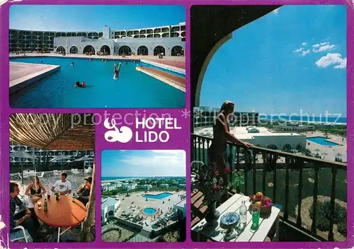 AK / Ansichtskarte Tunis Hotel Lido Swimming Pool Meerblick Tunis
