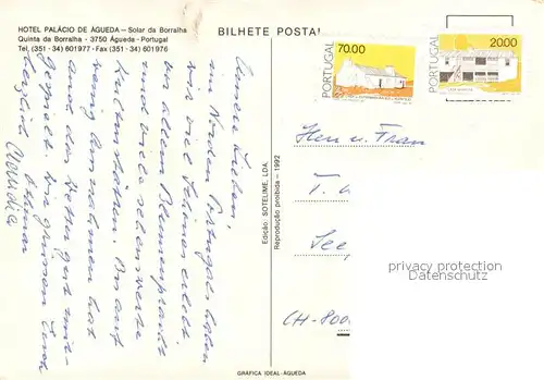 AK / Ansichtskarte Agueda Hotel Palacio 