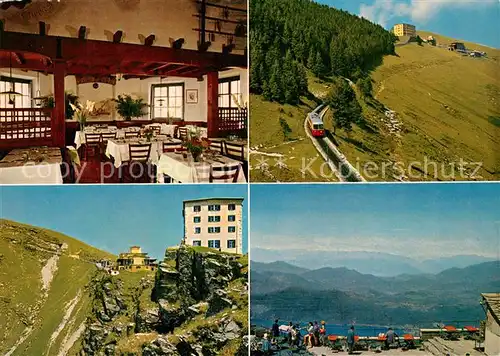 AK / Ansichtskarte Monte_Generoso Berghotel Restaurant Aussichtspunkt Fernsicht Luganersee Alpen Monte Generoso