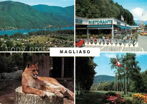 AK / Ansichtskarte Magliaso Panorama Lago di Lugano Puma Ristorante Golfplatz Magliaso
