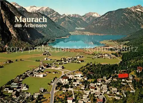 AK / Ansichtskarte Maurach_Achensee Gesamtansicht mit Alpenpanorama Maurach Achensee
