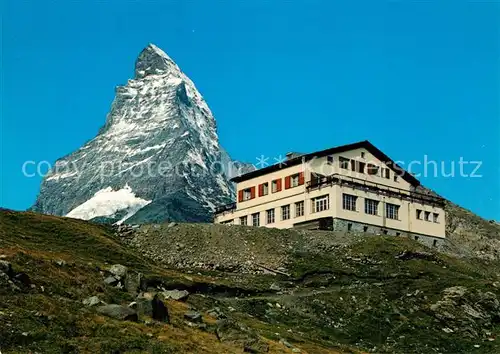 AK / Ansichtskarte Zermatt_VS Hotel Schwarzsee Matterhorn Mont Cervin Walliser Alpen Zermatt_VS