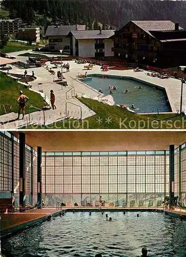 AK / Ansichtskarte Leukerbad Thermalbad Gehbad Fussbad Hallenbad Leukerbad