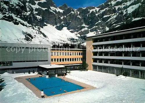 AK / Ansichtskarte Leukerbad Rheuma Klinik Thermalbad Gemmipass Leukerbad