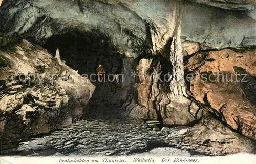 AK / Ansichtskarte Thunersee Beatushoehlen Walhalla Koh i noor Thunersee