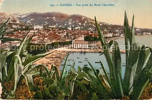 AK / Ansichtskarte Cannes_Alpes Maritimes Panorama Mont Chevalier Cannes Alpes Maritimes