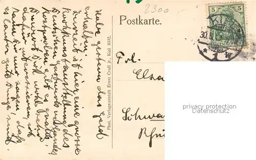 AK / Ansichtskarte Kiel Universitaet Kaiser Wilhelm I Denkmal Kiel