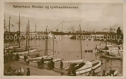 AK / Ansichtskarte Kobenhavn Rheden og Lystbaadehavnen Kobenhavn