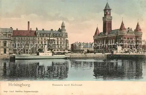 AK / Ansichtskarte Helsingborg Hamnen Radhuset Helsingborg