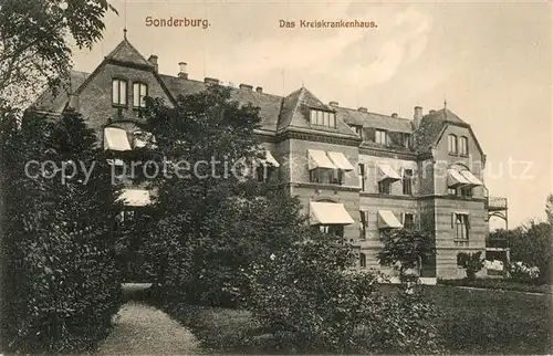 AK / Ansichtskarte Sonderburg Kreiskrankenhaus Sonderburg