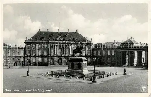 AK / Ansichtskarte Kobenhavn Amalienborg Schloss Kobenhavn