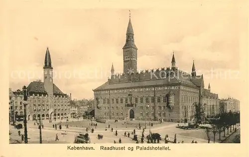 AK / Ansichtskarte Kobenhavn Raadhuset og Paladshotellet Kobenhavn