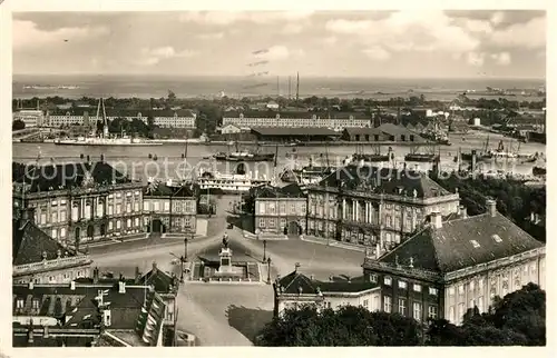 AK / Ansichtskarte Kobenhavn Amalienborg Schloss Hafen Kobenhavn