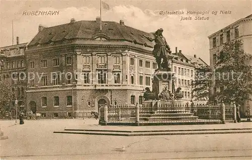 AK / Ansichtskarte Kobenhavn Ostasiatisk Kompagni og Niels Juels Statue Kobenhavn